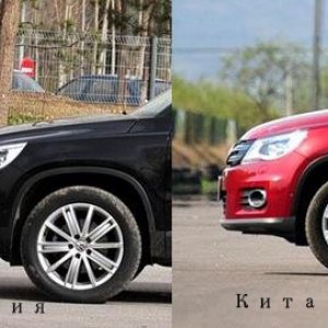 разницу между Китаем и Россией TIGUAN