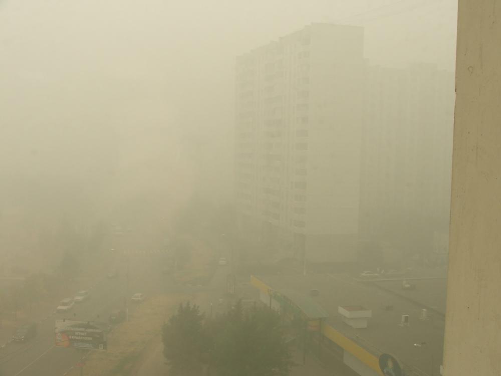 Москва в дымовой завесе